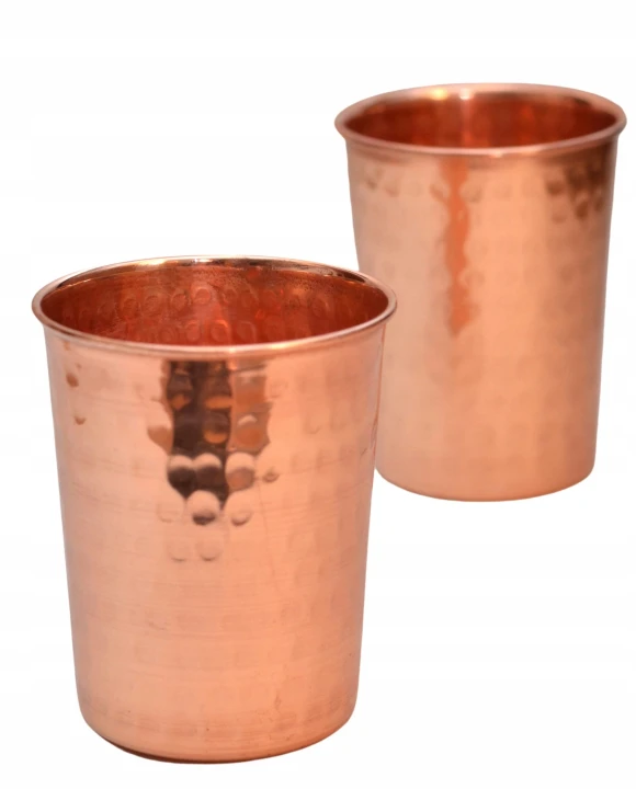 KUBEK miedziany młotkowany, 270 ml