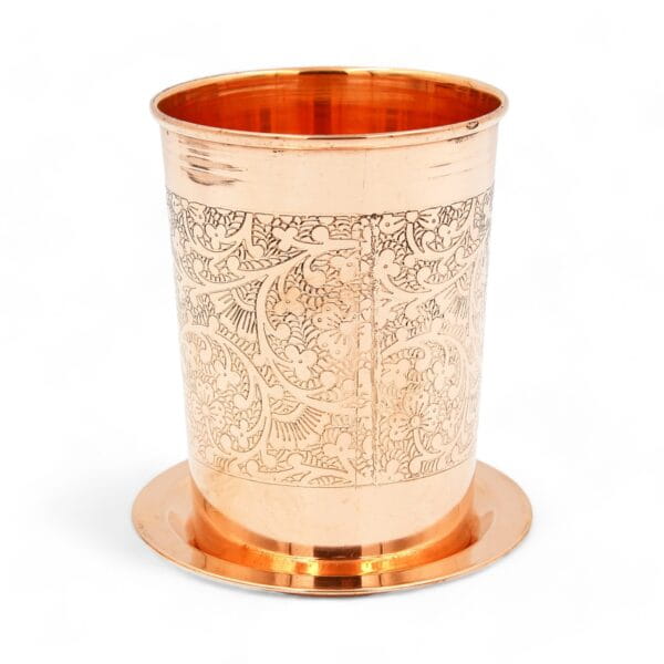 PRZYKRYWKA miedziana do kubka 270 ml - PASUJE DO KUBKA Z UCHEM