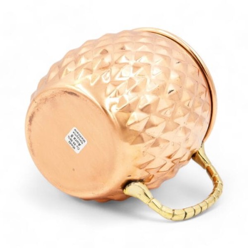 KUBEK miedziany diament z uchem, 530 ml