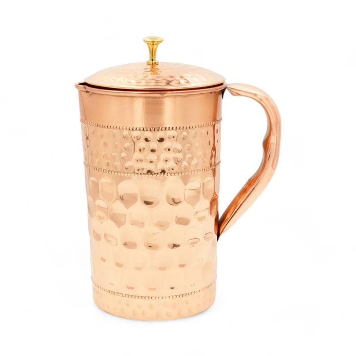 DZBANEK miedziany diamentowy zdobiony 1,5 l