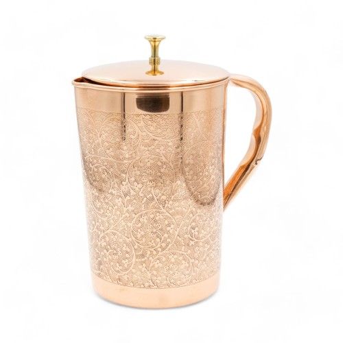 DZBANEK miedziany grawer 2 l