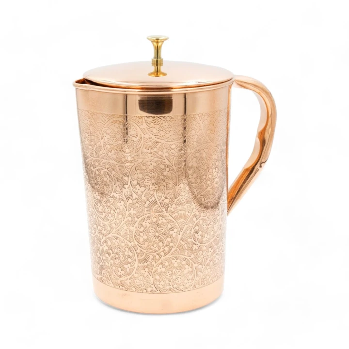 DZBANEK miedziany grawer 2 l