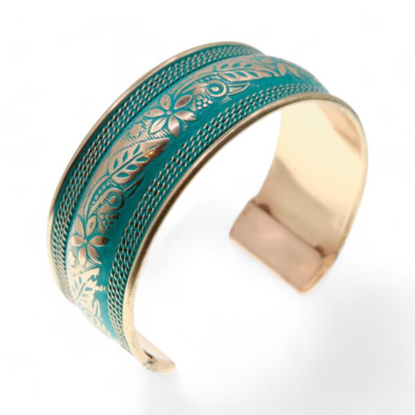 BRANSOLETKA miedziana Patyna