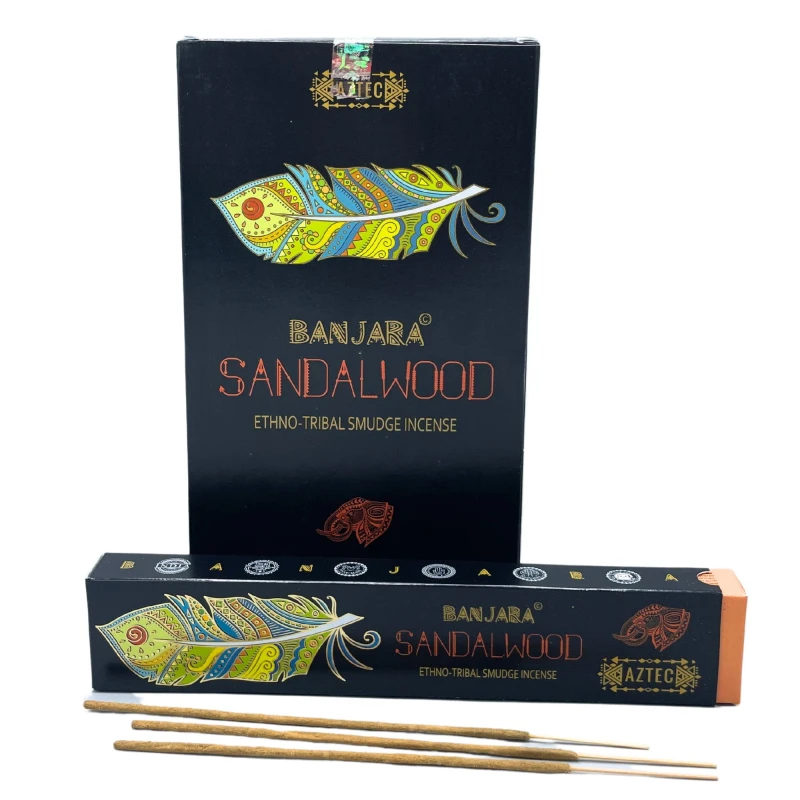 Kadzidełka w patyczkach PLEMIENNE Banjara - Drzewo Sandałowe, 15 g