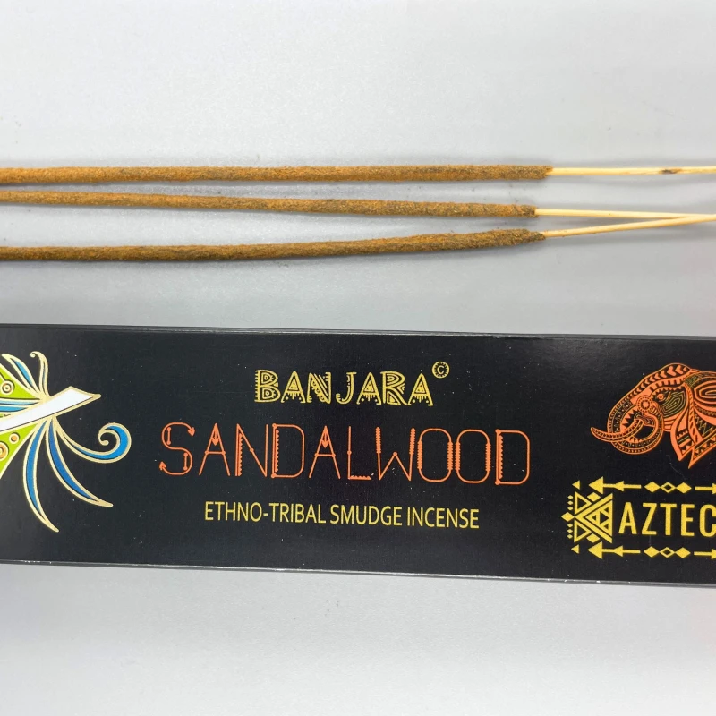 Kadzidełka w patyczkach PLEMIENNE Banjara - Drzewo Sandałowe, 15 g