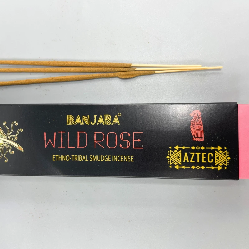 Kadzidełka w patyczkach PLEMIENNE Banjara - Dzika Róża, 15 g