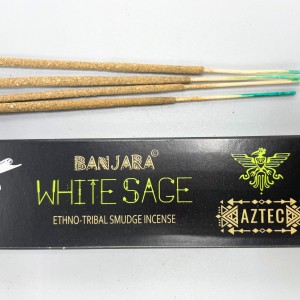 Kadzidełka w patyczkach PLEMIENNE Banjara - Biała Szałwia, 15 g