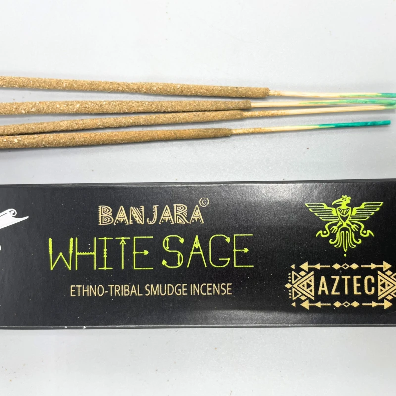 Kadzidełka w patyczkach PLEMIENNE Banjara - Biała Szałwia, 15 g