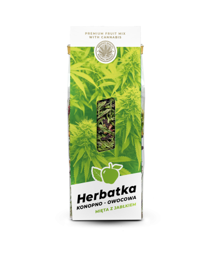 Konopno-Owocowa Herbatka "MIĘTA Z JABŁKIEM'