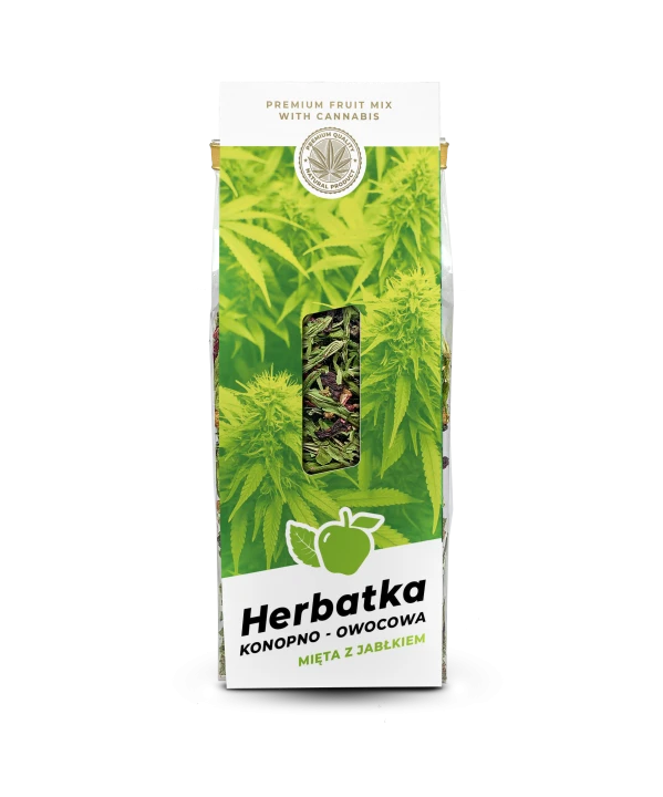 Konopno-Owocowa Herbatka "MIĘTA Z JABŁKIEM'