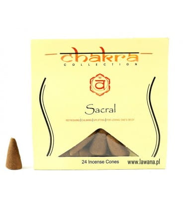 Kadzidełka Stożkowe na 2. CZAKRĘ SAKRALNĄ, 24 szt.
