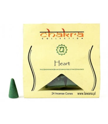 Kadzidełka Stożkowe na 4. CZAKRĘ SERCA, 24 szt.