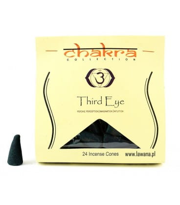 Kadzidełka Stożkowe na 6. CZAKRĘ TRZECIEGO OKA, 24 szt.