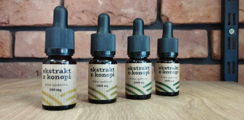 Olejek CBD 30% - ekstrakt z konopi włóknistych, 10 ml