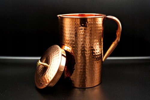 DZBANEK miedziany młotkowany 2l