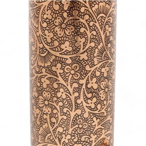BUTELKA miedziana grawerowana ciemna, 900ml