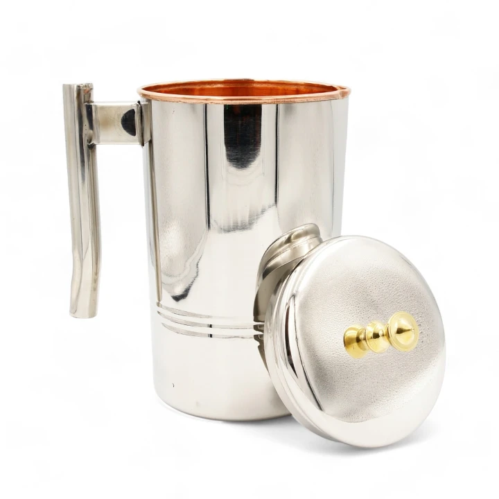 DZBANEK stalowy z miedzianym środkiem, 2l