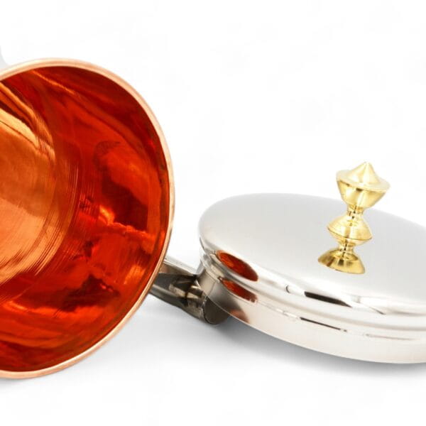 DZBANEK stalowy z miedzianym środkiem, 2l