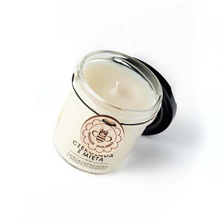 Świeca Sojowa w słoiczku, CZEKOLADA Z MIĘTĄ - 120 ml