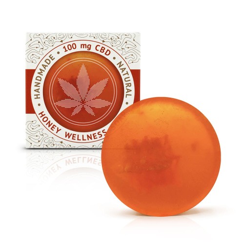Mydło ręcznie robione, konopne CANNALINE z CBD honey wellnes 110g