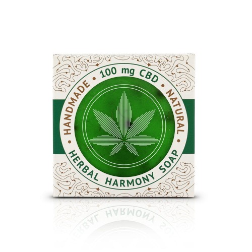 Mydło ręcznie robione, konopne CANNALINE z CBD herbal harmony, 110g