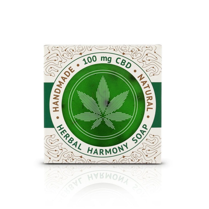 Mydło ręcznie robione, konopne CANNALINE z CBD herbal harmony, 110g