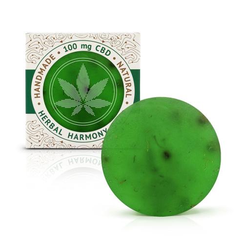 Mydło ręcznie robione, konopne CANNALINE z CBD herbal harmony, 110g