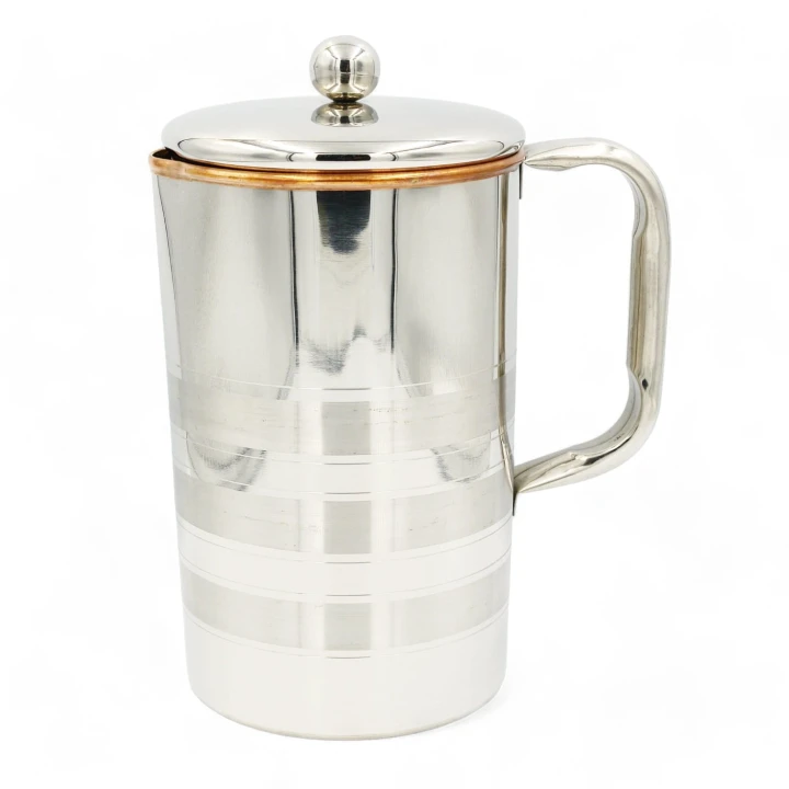 DZBANEK stalowy z miedzianym środkiem, 2l