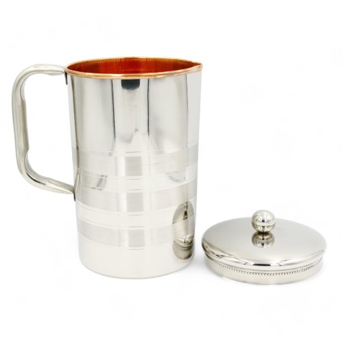 DZBANEK stalowy z miedzianym środkiem, 2l