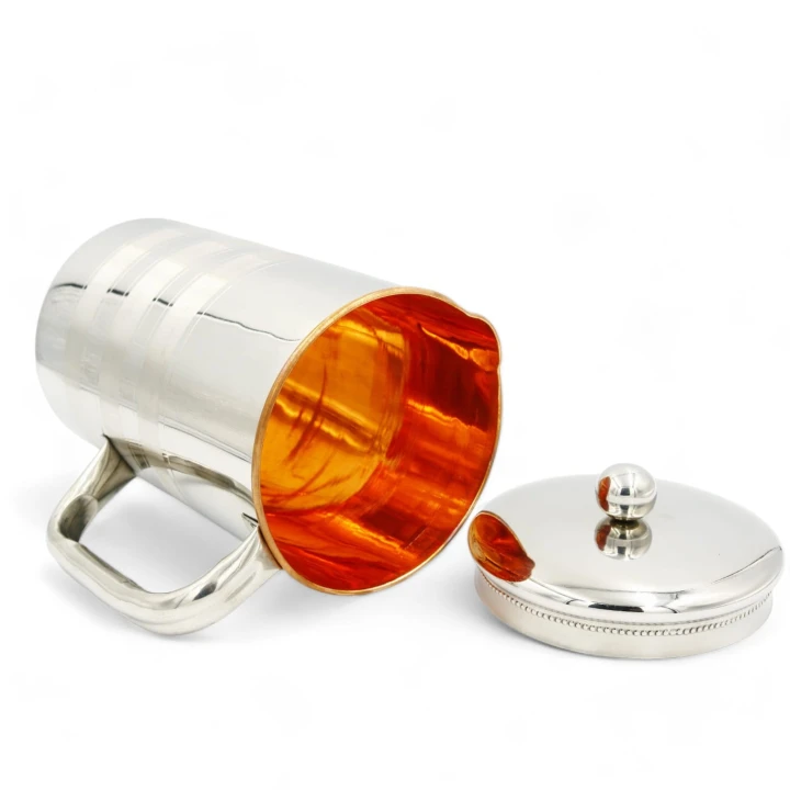 DZBANEK stalowy z miedzianym środkiem, 2l