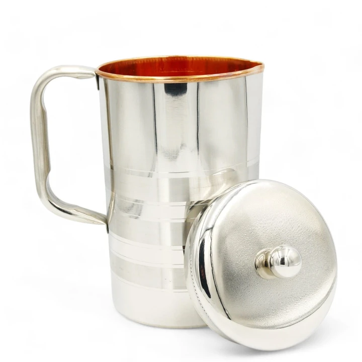 DZBANEK stalowy z miedzianym środkiem, 2l