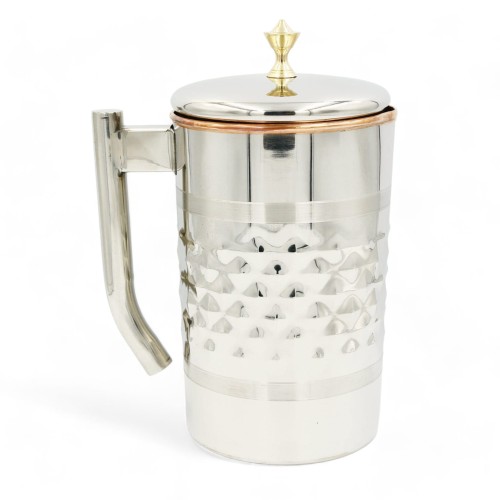 DZBANEK stalowy z miedzianym środkiem, 2l