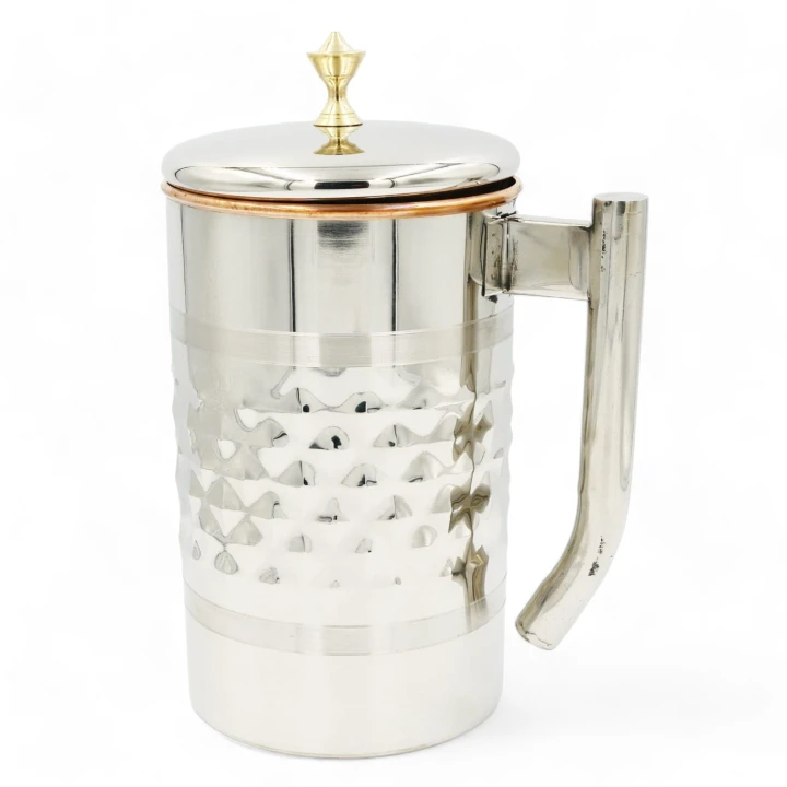 DZBANEK stalowy z miedzianym środkiem, 2l