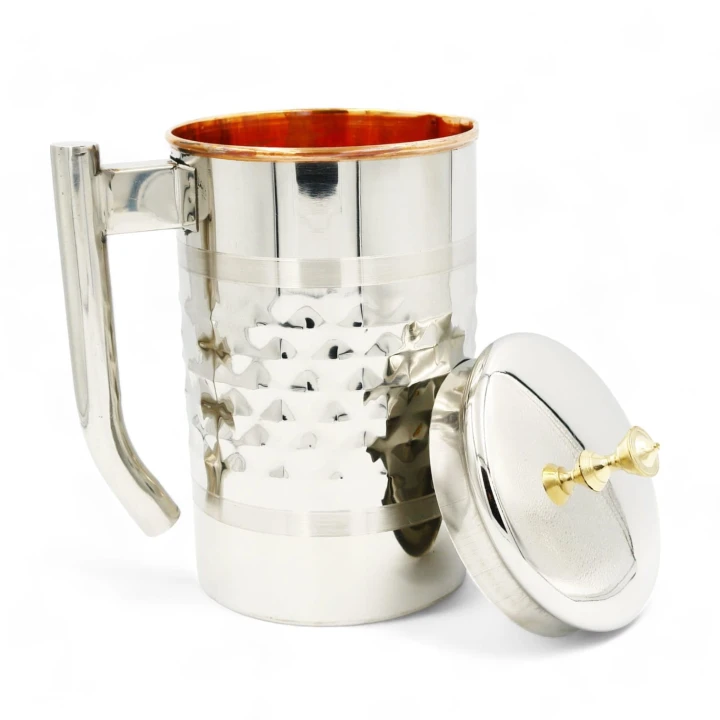 DZBANEK stalowy z miedzianym środkiem, 2l