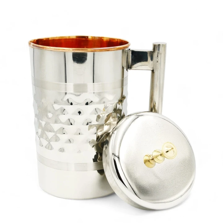 DZBANEK stalowy z miedzianym środkiem, 2l