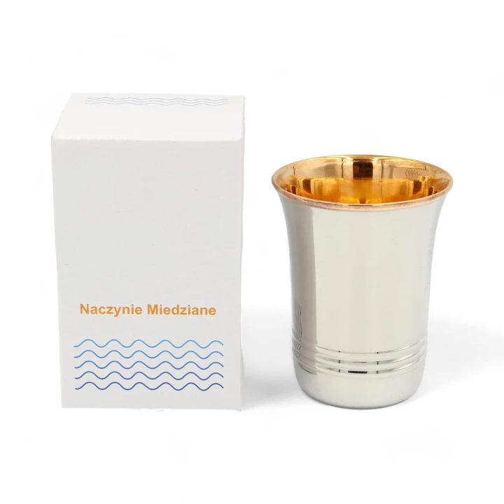 KUBEK stalowo-miedziany, 270 ml