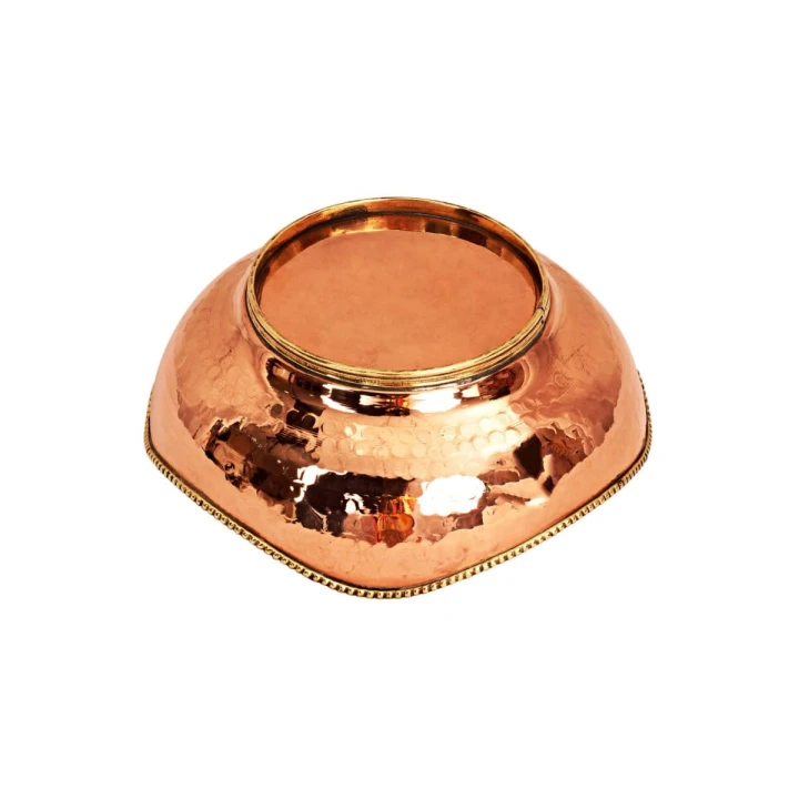 MISKA miedziana na owoce, MŁOTKOWANA