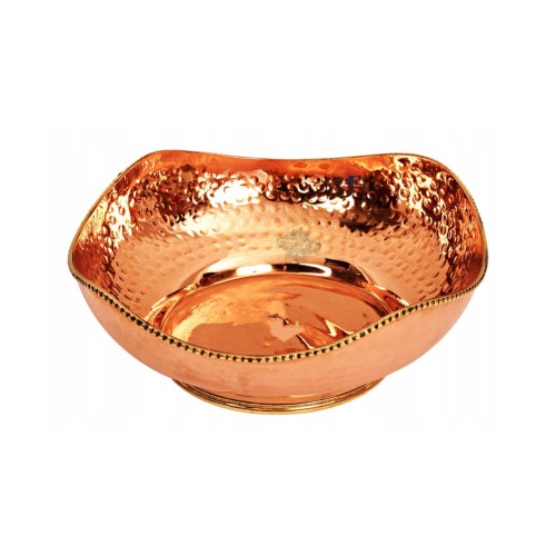 MISKA miedziana na owoce, MŁOTKOWANA