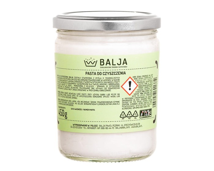Pasta Do Czyszczenia ekologiczna, o zapachu bergamotki - 450 g