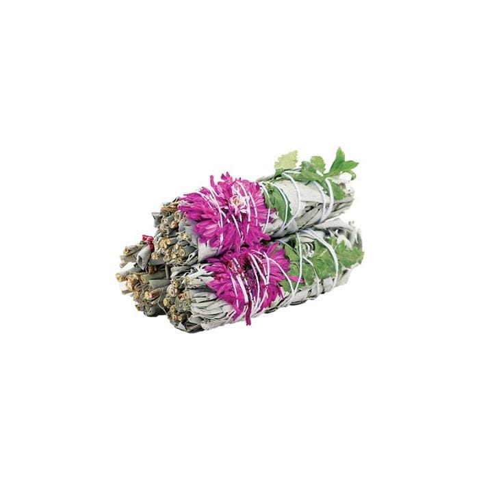 Naturalne Kadzidło w Pęczku - Biała Szałwia i Dalia 10 cm