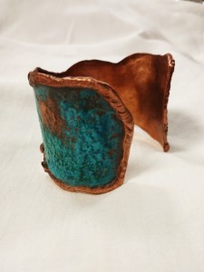 BRANSOLETKA miedziana LAPIS