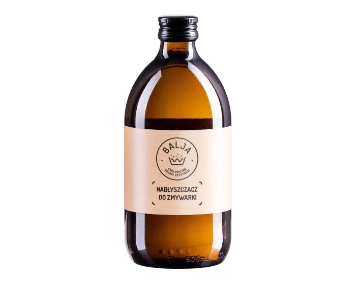 Nabłyszczacz Do Zmywarki w szklanej butelce, ekologiczny 500 ml