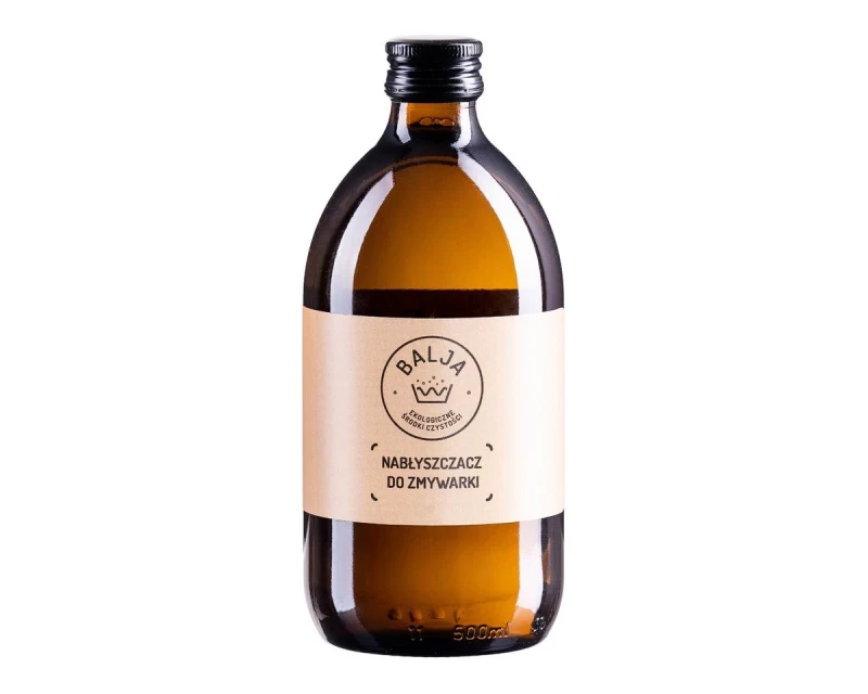 Nabłyszczacz Do Zmywarki w szklanej butelce, ekologiczny 500 ml
