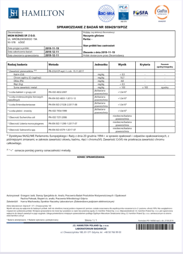 Gliniana BUTELKA Z UCHEM 0,8l