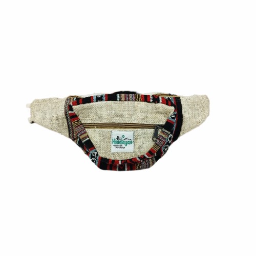 SASZETKA na biodra z konopi i bawełny - torebka CZERWONA