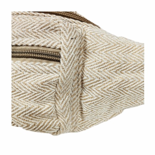 SASZETKA na biodra z konopi i bawełny - kolor NATURALNY