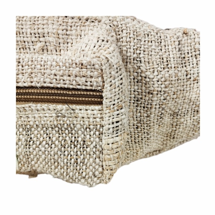 SASZETKA na biodra z konopi - torebka kolor NATURALNY