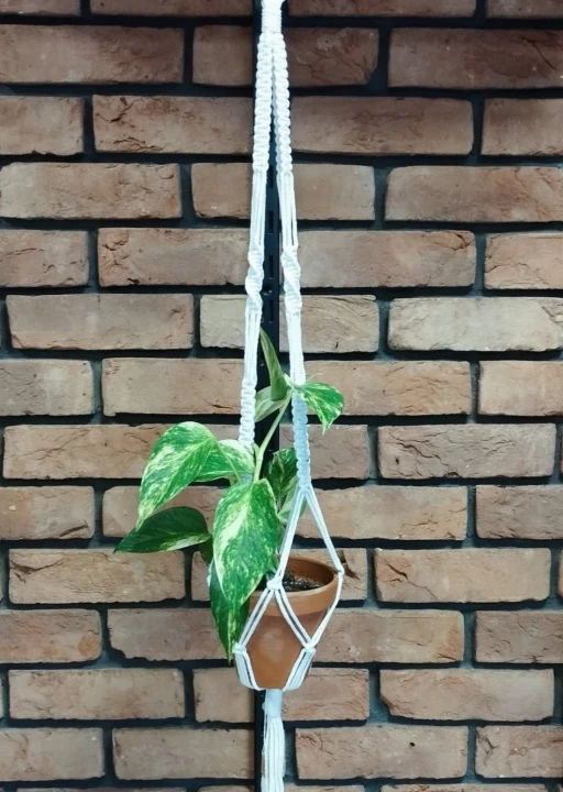 MAKRAMA wisząca na kwiaty, kwietnik RĘKODZIEŁO