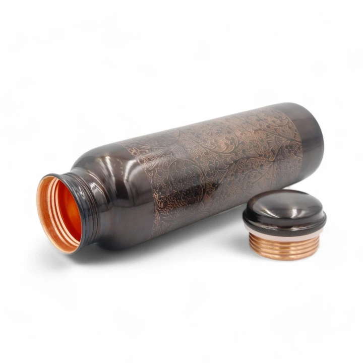 BUTELKA miedziana GRAWEROWANA z nanopowłoką, 1 l