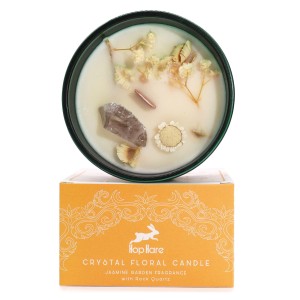 Świeca sojowa z Kamieniami i Kwiatami w szkle - Tarot Lew, 170 g